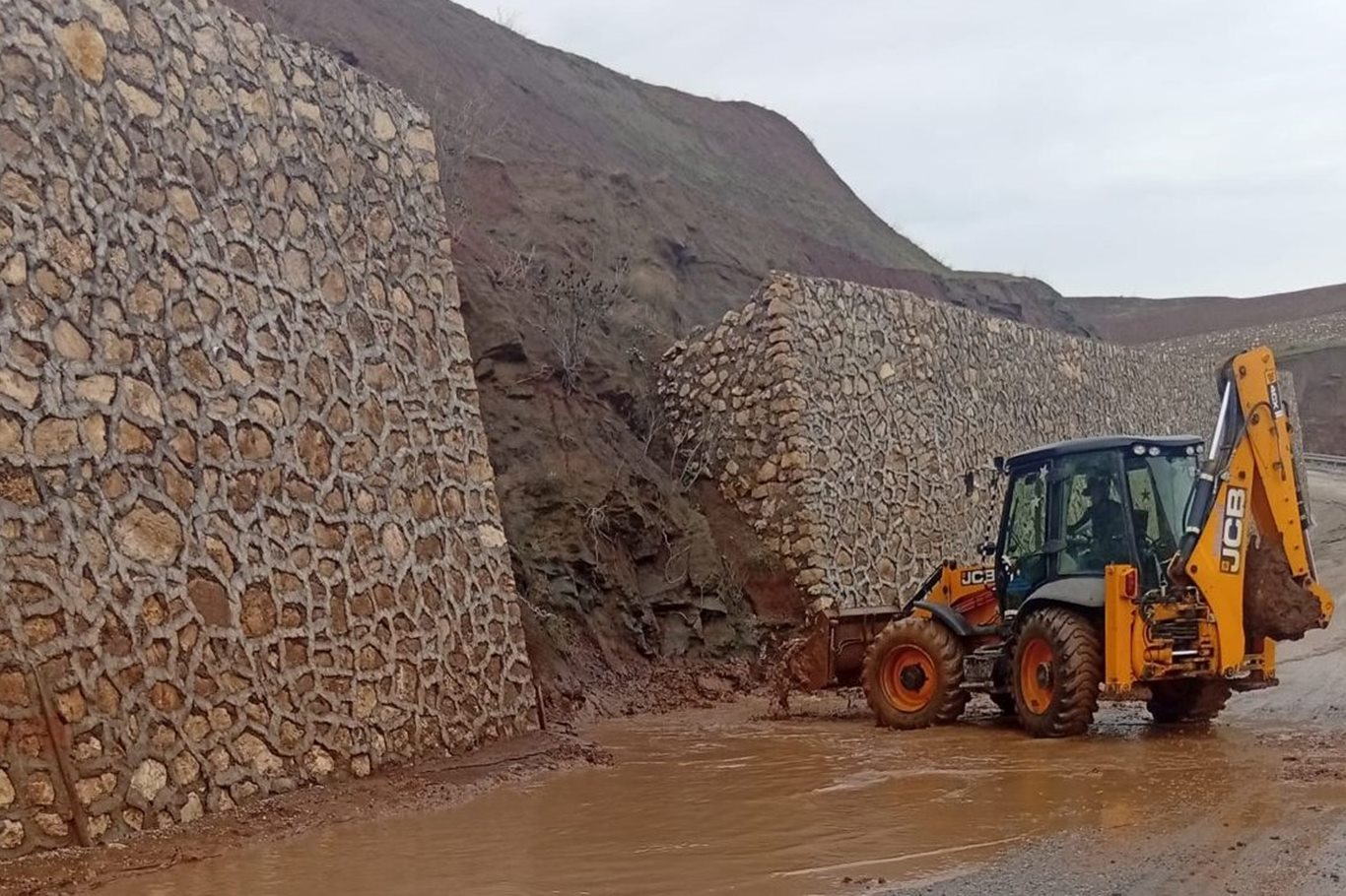 Siirt'te yaşanan olumsuz hava şartlarına karşı ekipler sahada