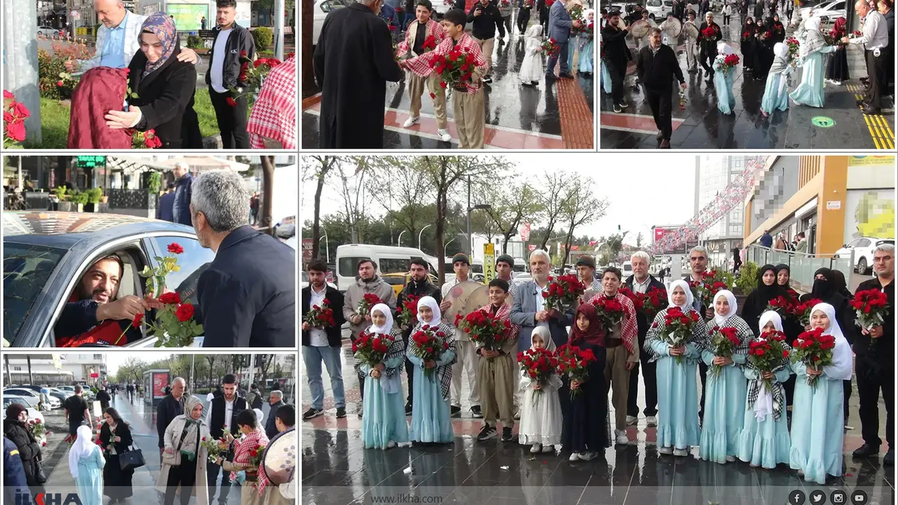 Batman sokakları gül kokusuyla şenlendi: Mevlid-i Nebi'ye zarif davet