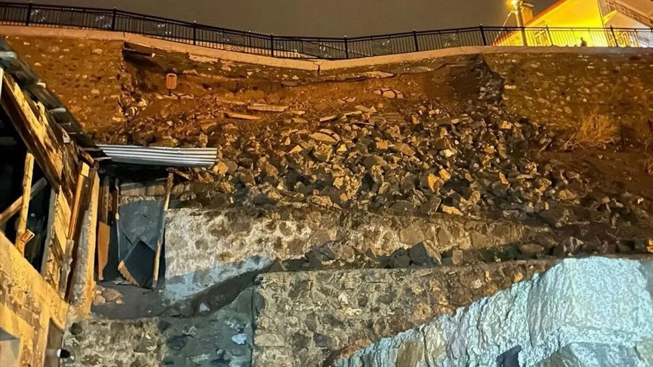Erzurum heyelan meydana geldi