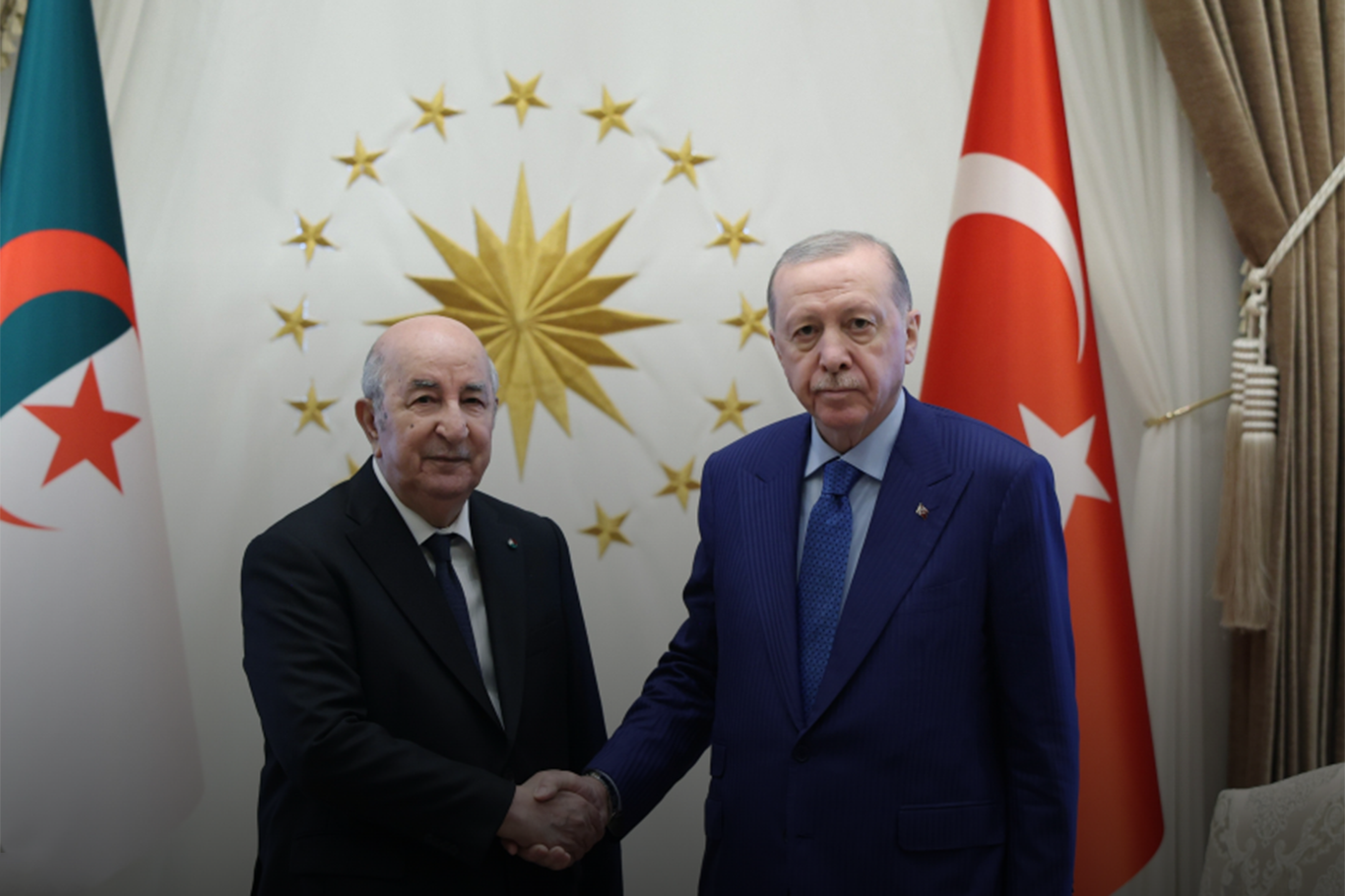 Cumhurbaşkanı Erdoğan, Cezayir Cumhurbaşkanı Tebbun ile görüştü