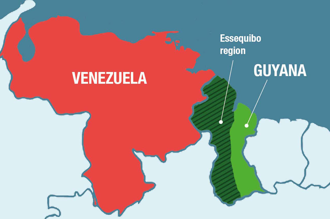 Guyana ile Venezuela arasında Esequibo bölgesi gerginliği