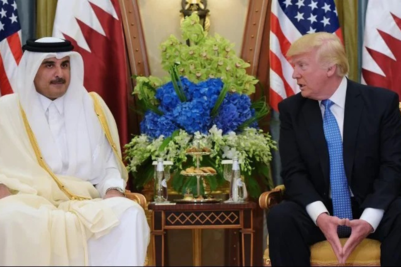 Katar Emiri Al Sani ABD Başkanı Trump ile görüştü
