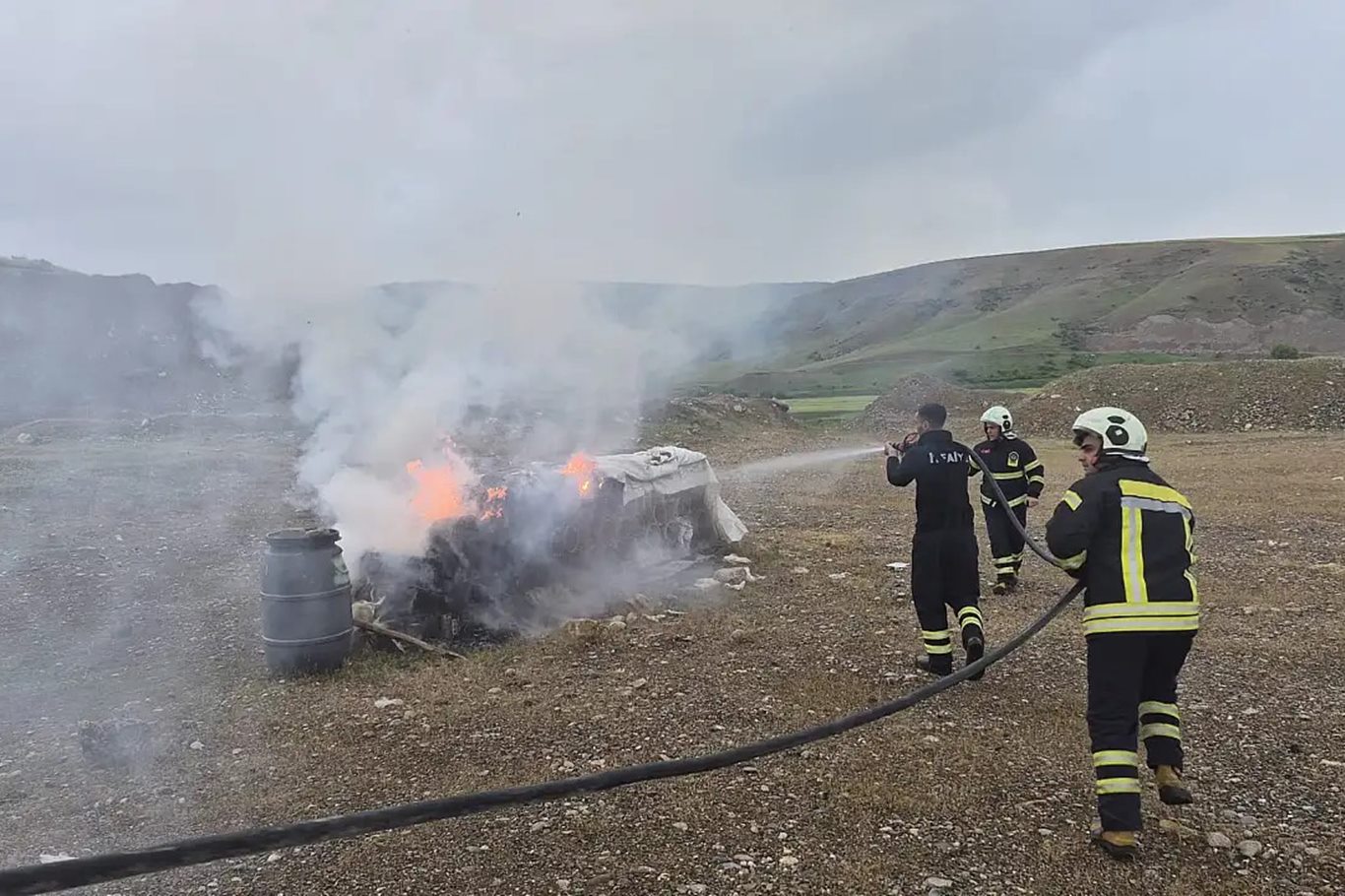 Siirt’te arı kovanlarında çıkan yangın maddi zarara yol açtı