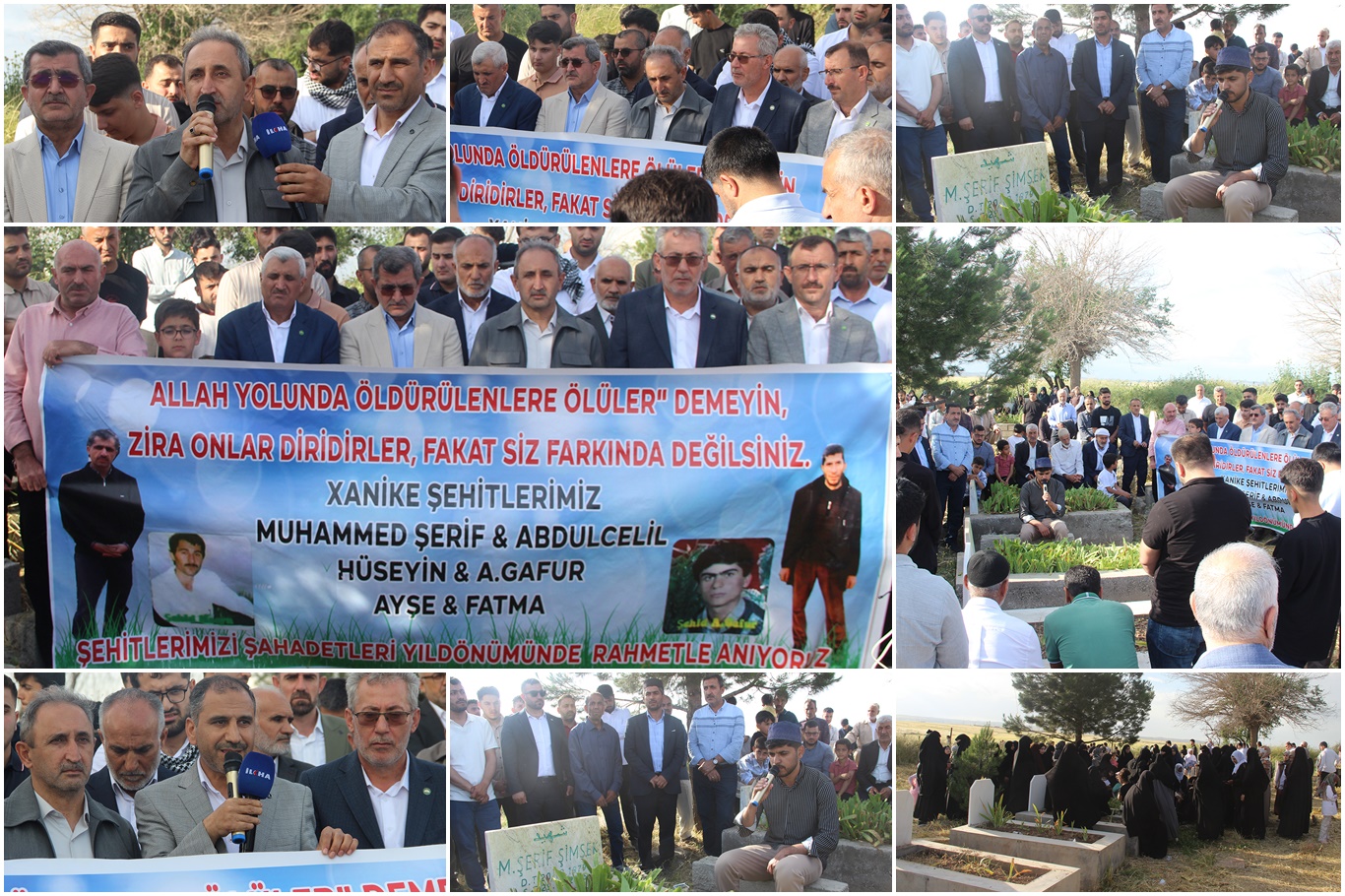 Xanikê (Kozluca) şehitleri kabirleri başında yad edildi