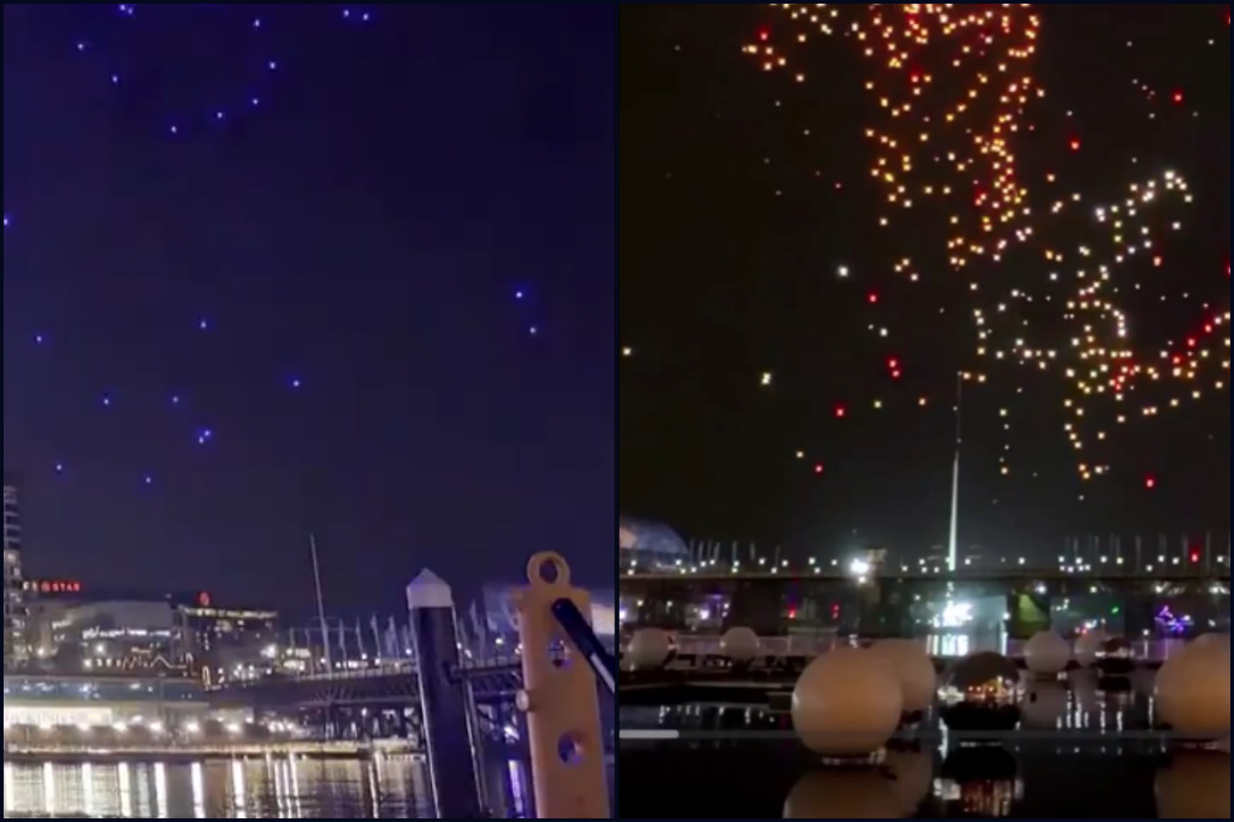 Avustralya’nın büyük drone şovu Vivid Sydney’de 83 drone denize çakılınca şov süresiz iptal edildi