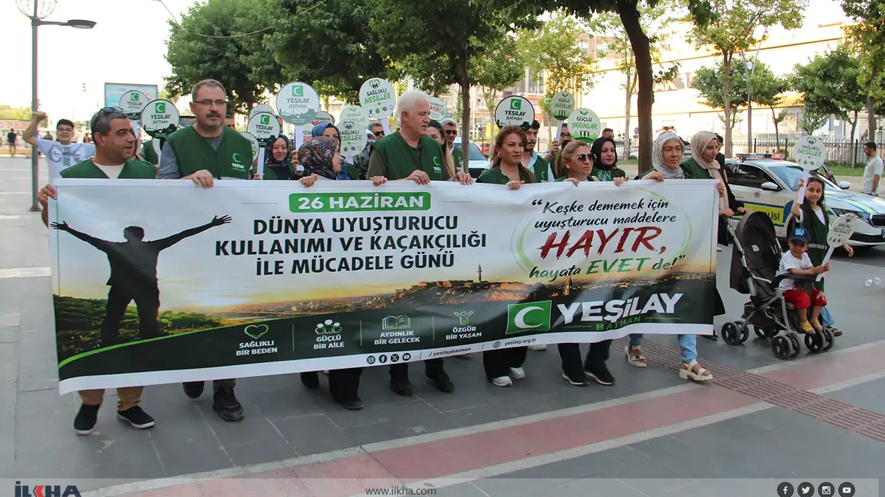 Batman'da bağımlılığa karşı farkındalık yürüyüşü!