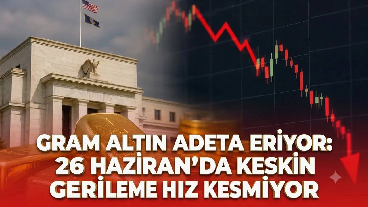 Gram altın adeta eriyor: 26 Haziran'da keskin gerileme hız kesmiyor