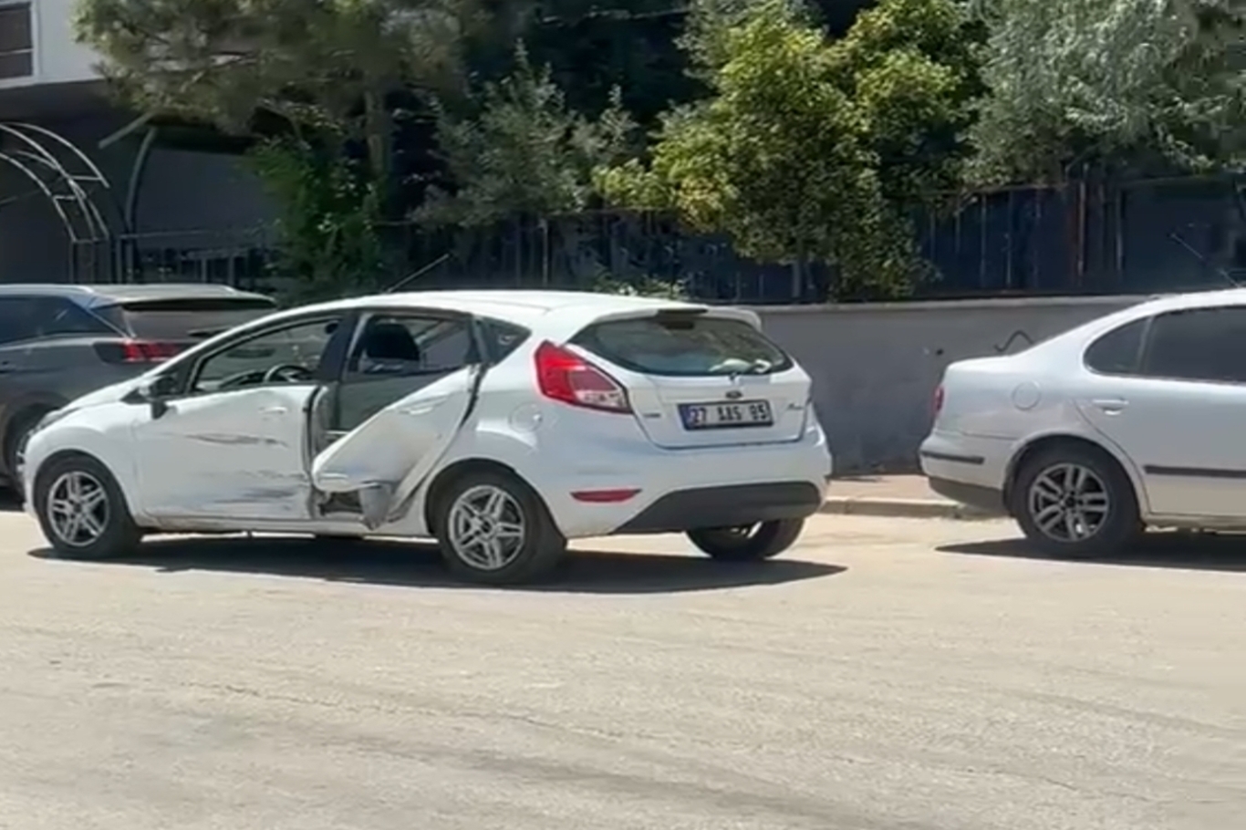 Gaziantep’te maddi hasarlı kaza