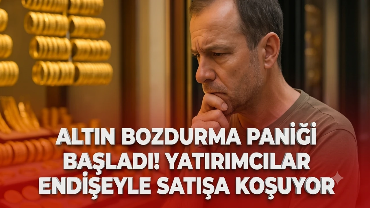 Altın bozdurma paniği başladı! Yatırımcılar endişeyle satışa koşuyor