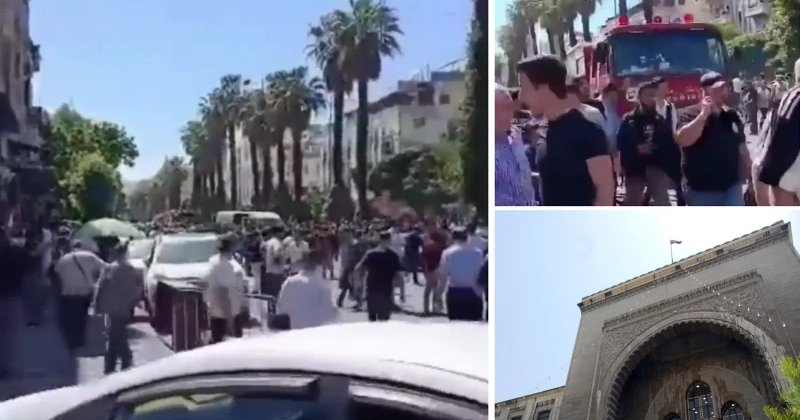 Suriye'nin başkenti Şam'da bir kafede patlama meydana geldi
