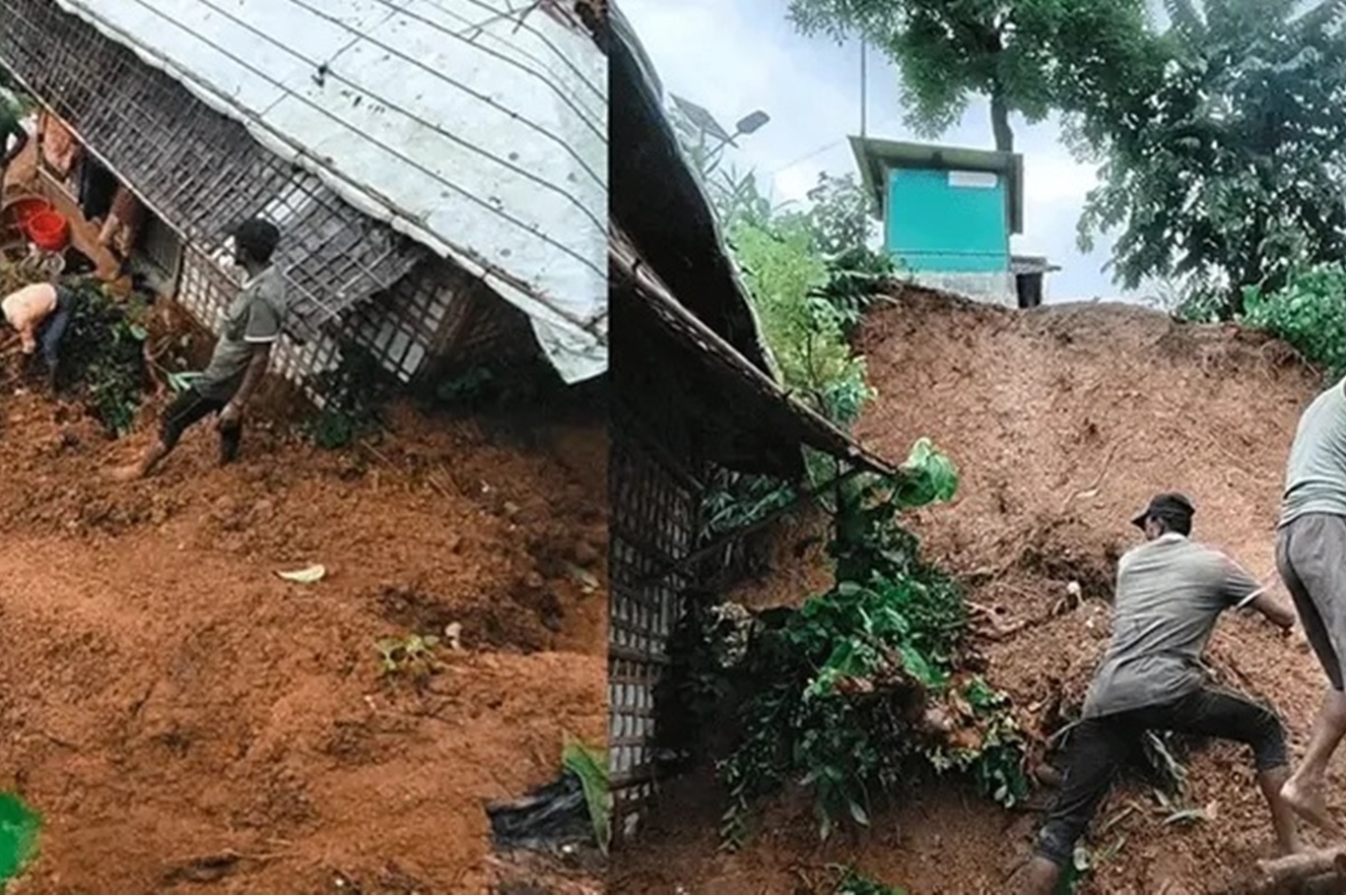Arakanlı Müslümanların kampındaki heyelanda 9 kişi hayatını kaybetti: Binlerce kişi risk altında!