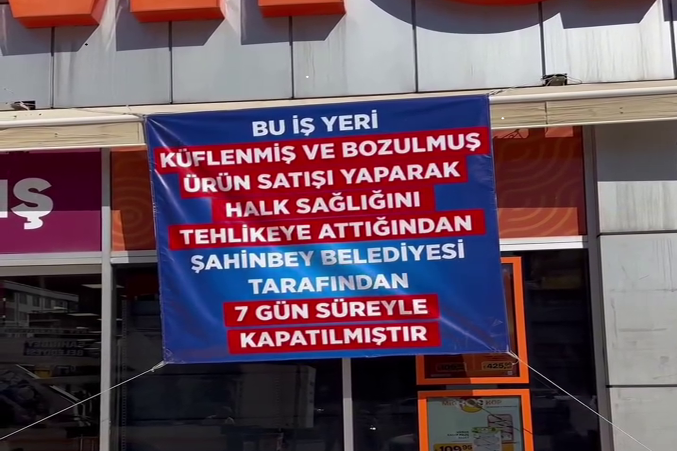 Gaziantep'te bozulmuş ürün satan Migros şubesine ikinci kez kapatma kararı