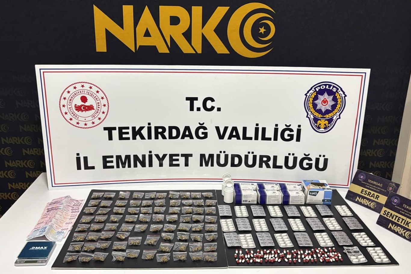 Tekirdağ'da uyuşturucu operasyonu: 110 şüpheliye adli işlem